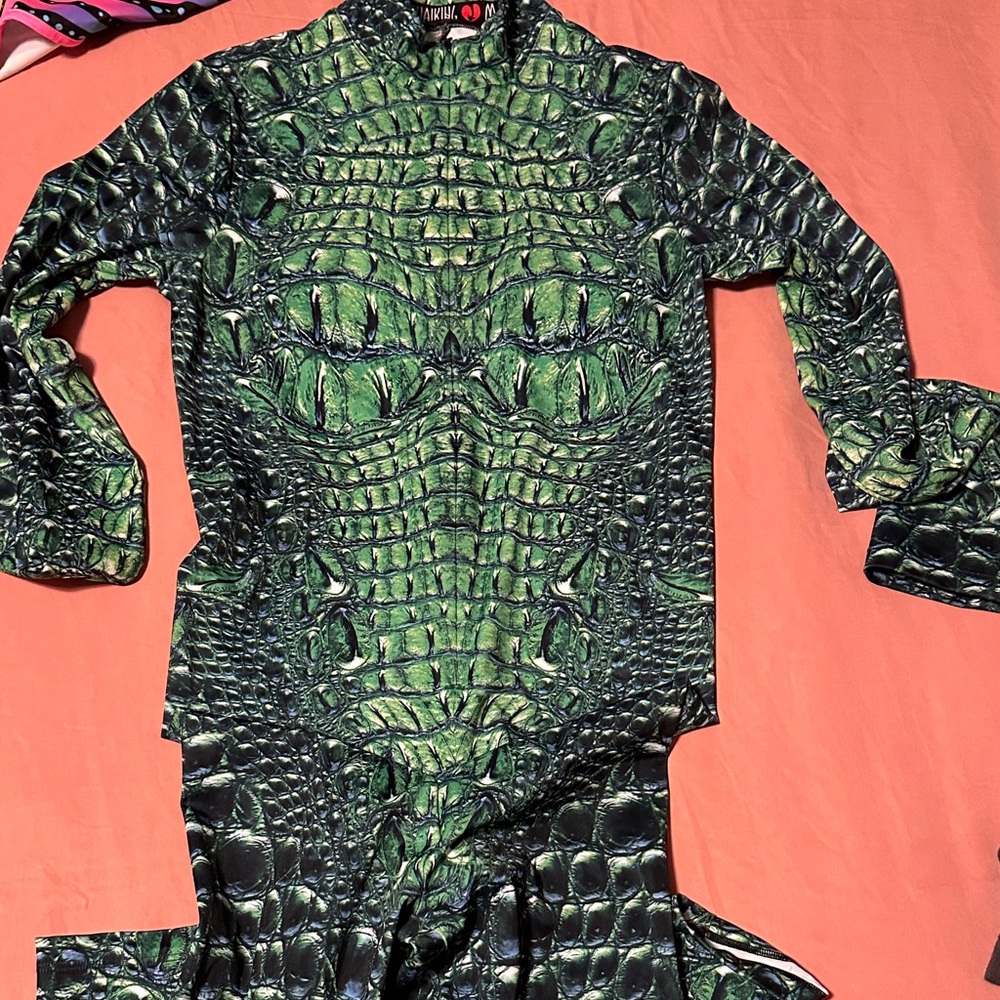 Devil Walking Crocodile onesie